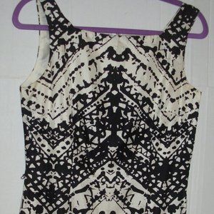 Pure Silk Art Deco Sheath By Work/Office Dress